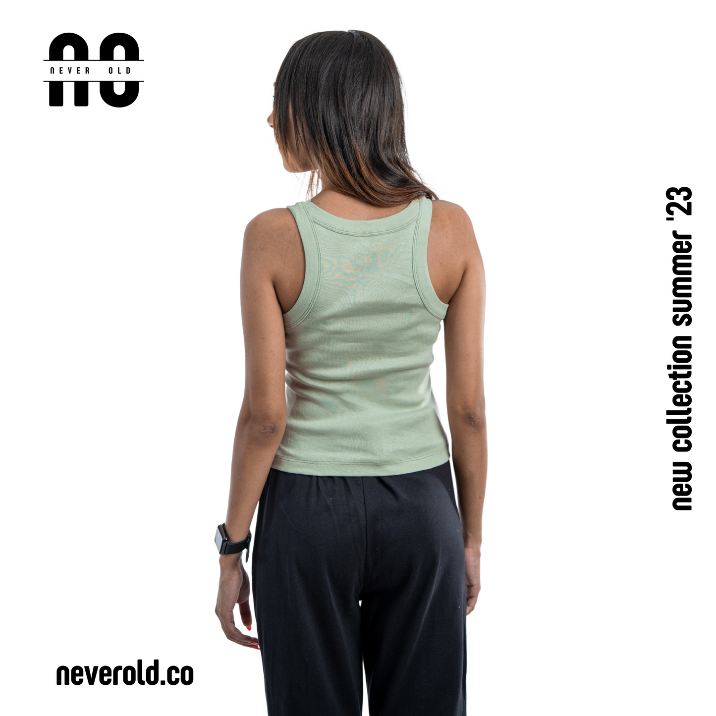 توب قصير منخفض - رمادي رمادي