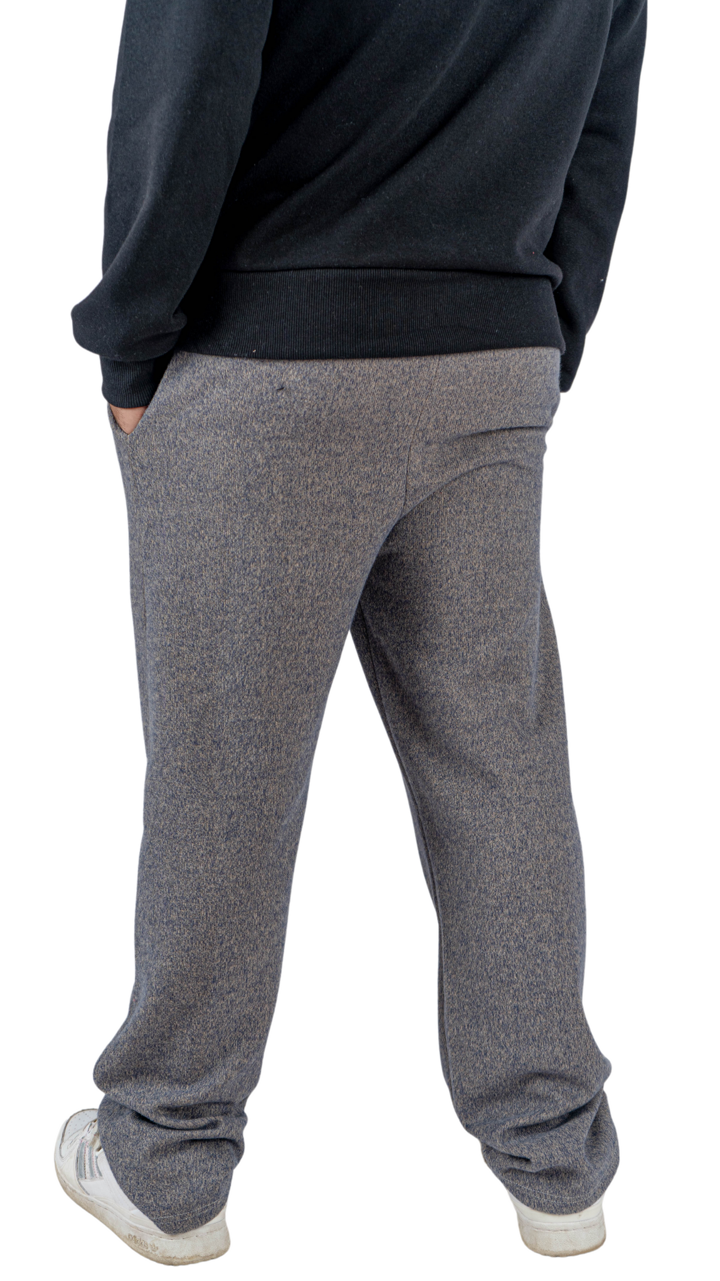 Gray wide leg basic Pants