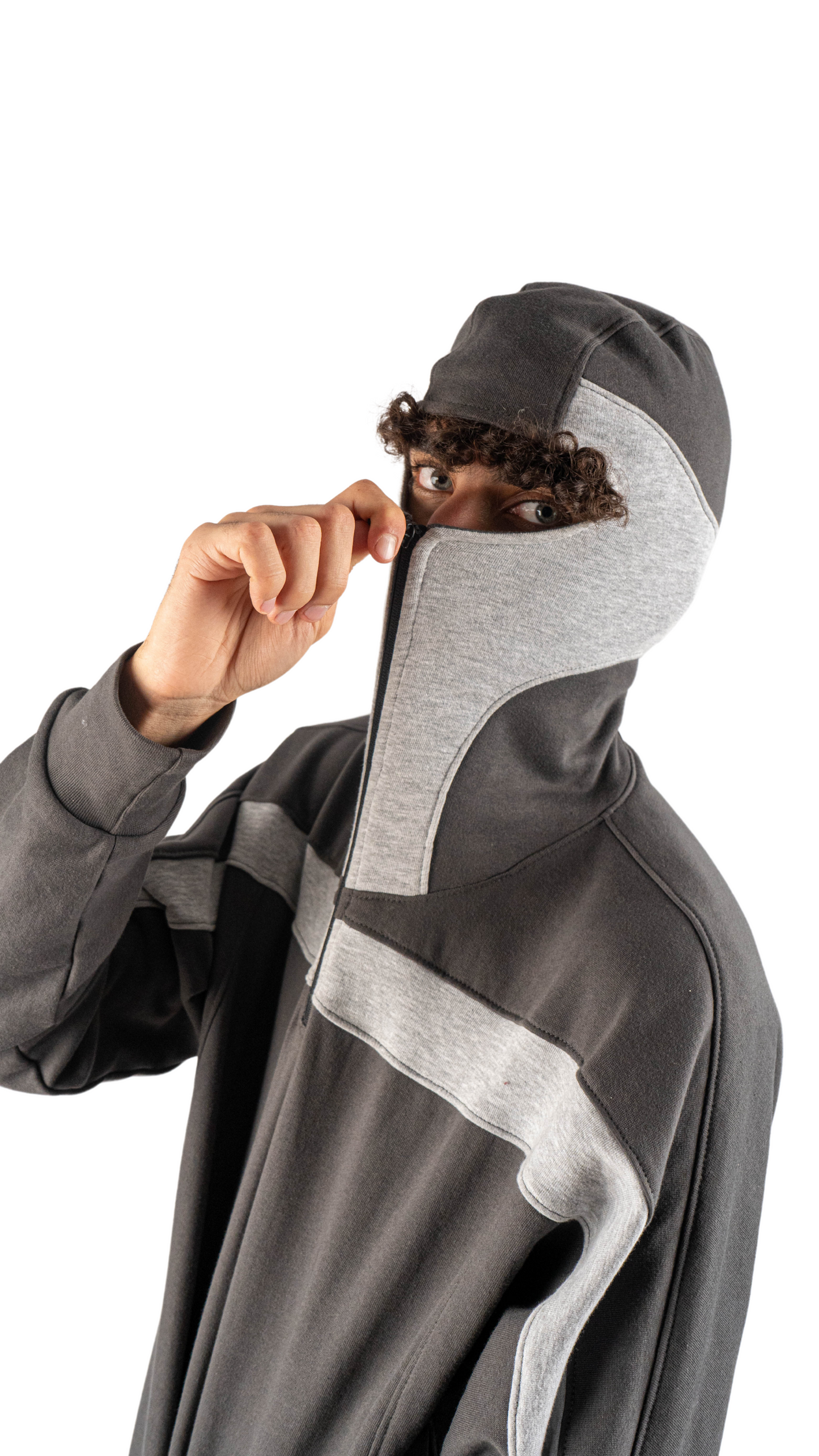 Mask hoodies - gray