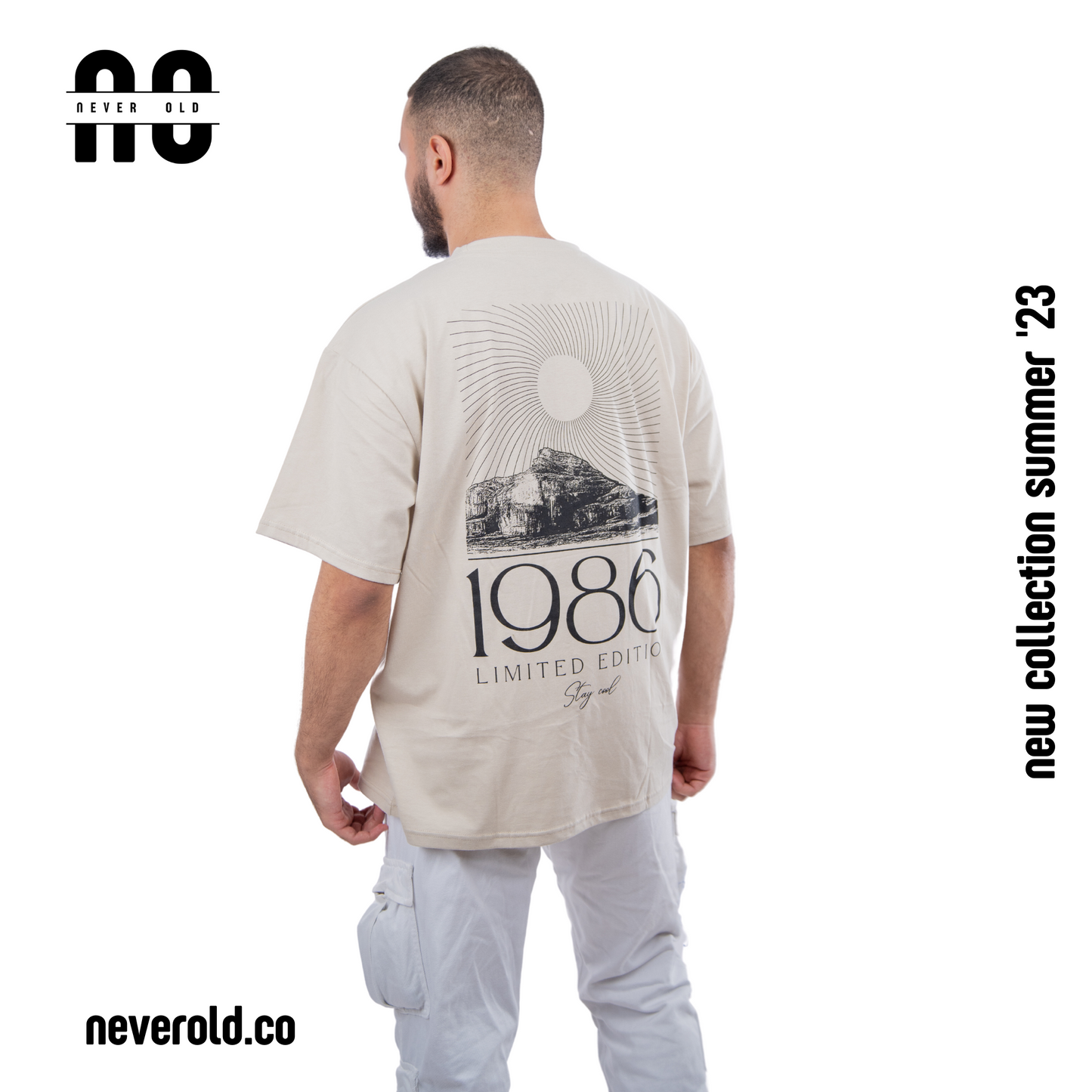 1986 T-shirt - Timberwolf