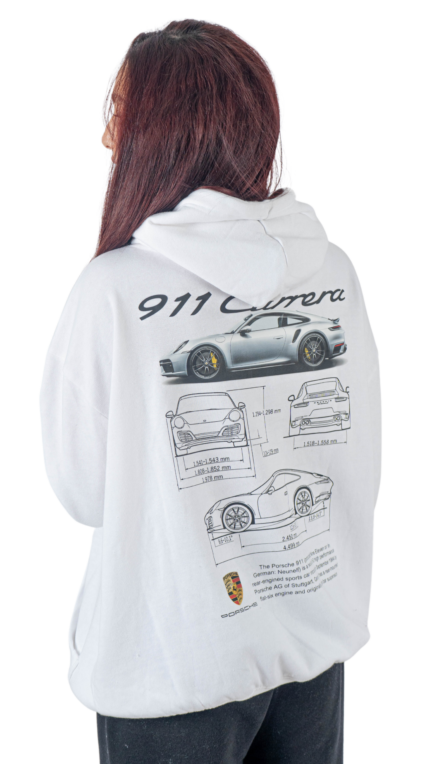 porsche 911 Hoodie white