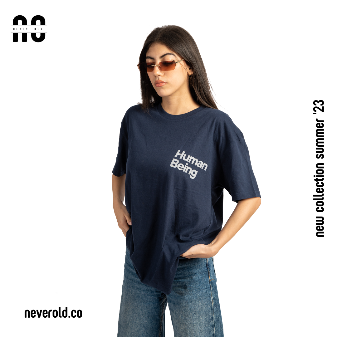 تيشيرت إنسان - أزرق غامق