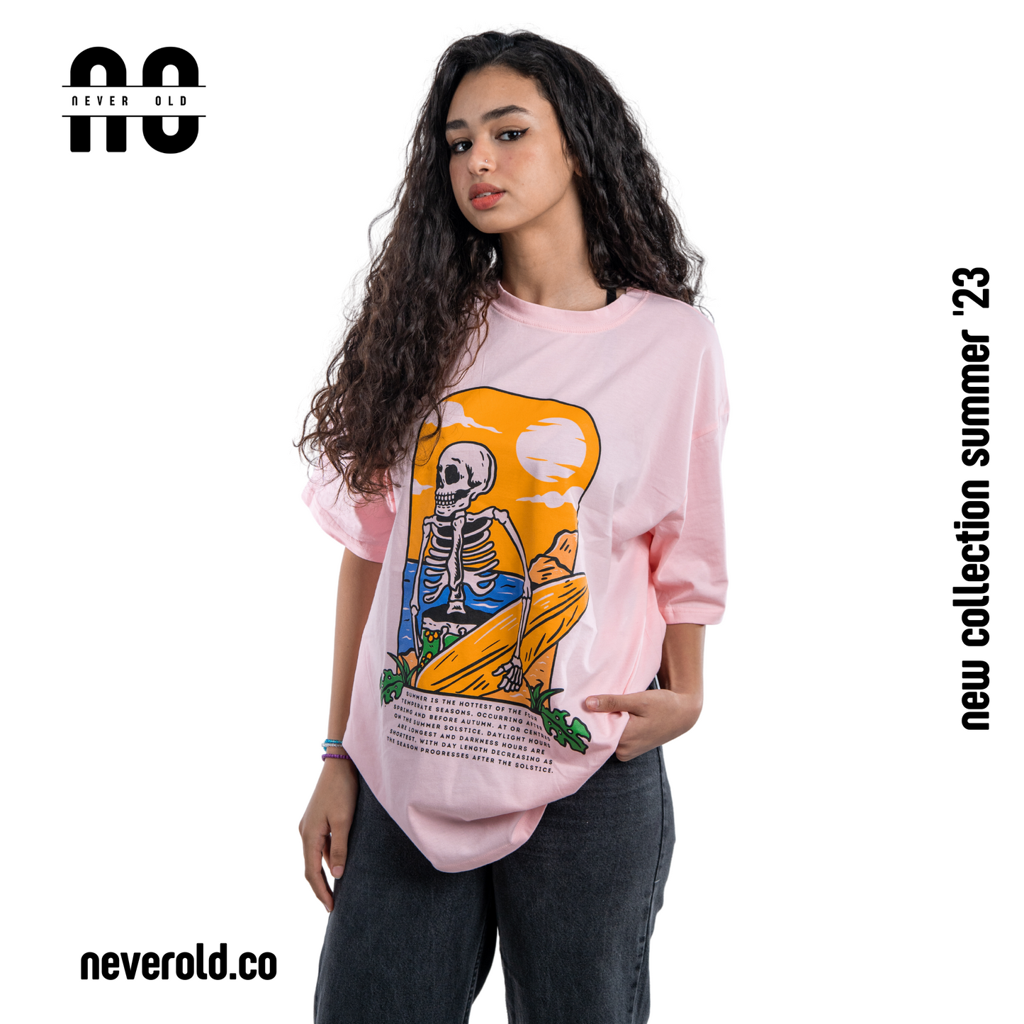 تيشيرت صيفي - وردي