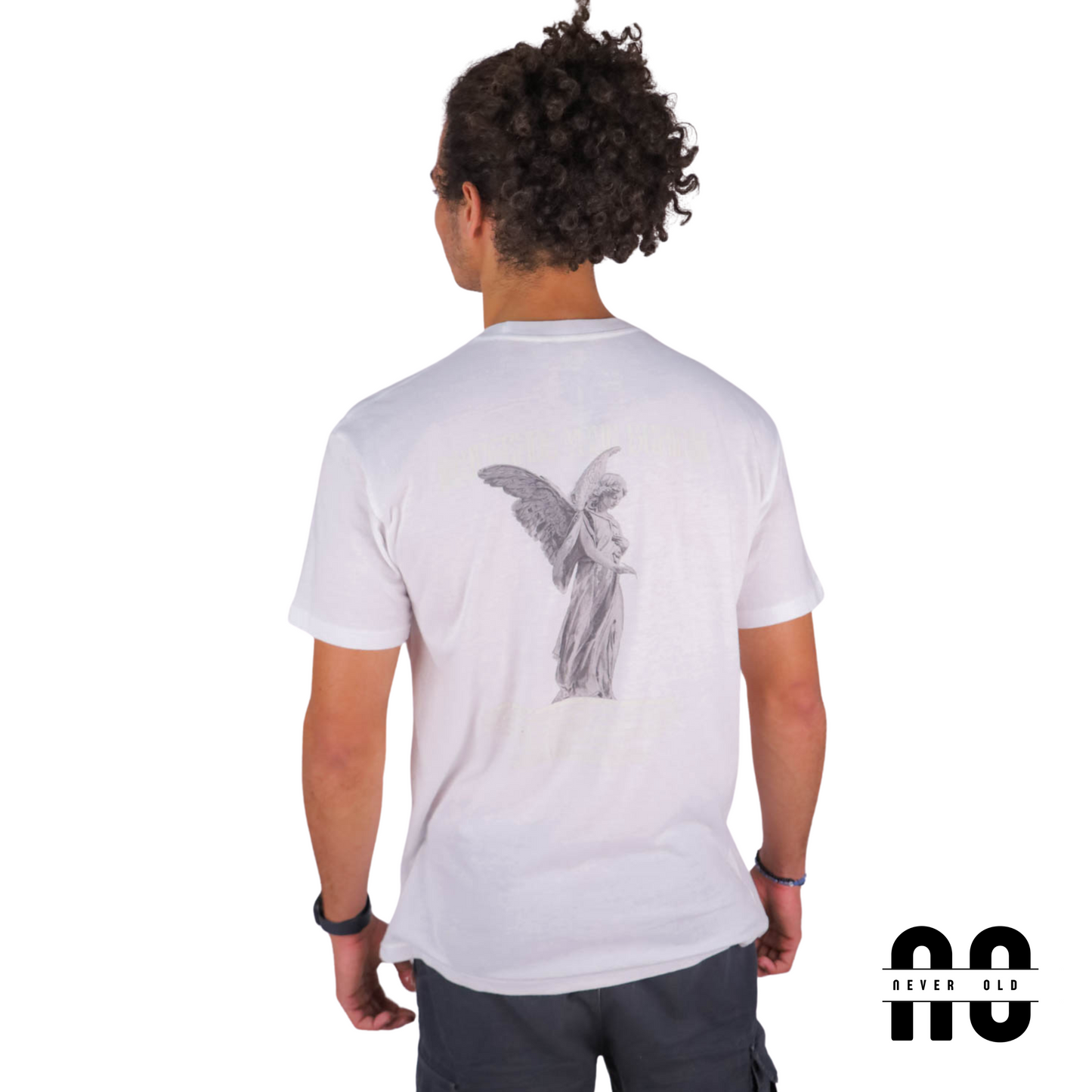 UP GRADE YOUR BRAN WHITE - glow in the dark print
