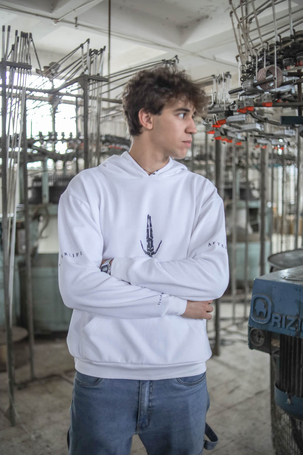 Afterlife hoodie - white