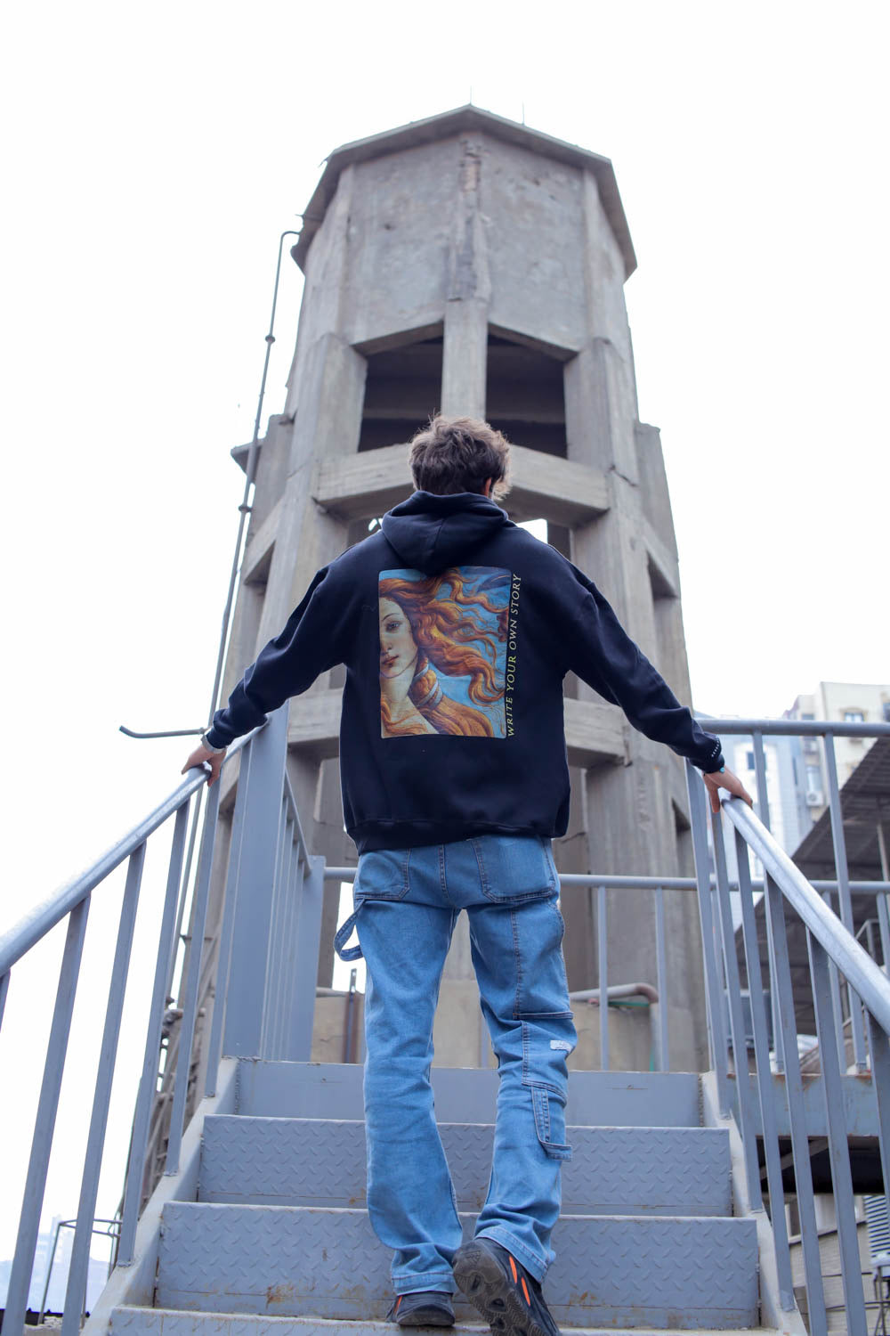 Write your own story hoodie - black