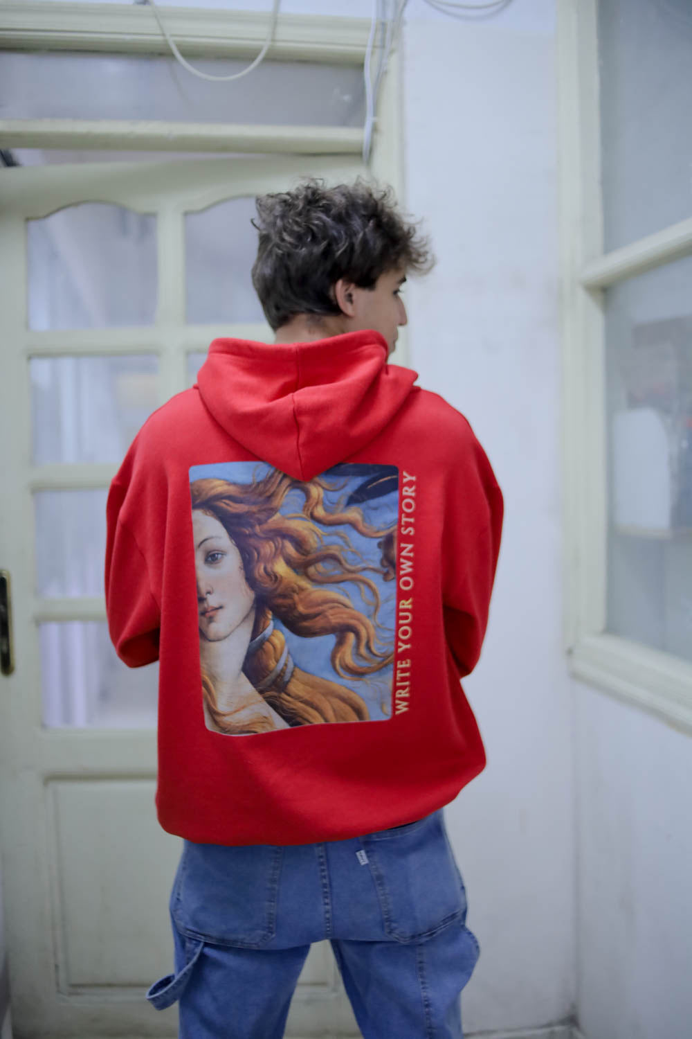 Write your own story hoodie - red