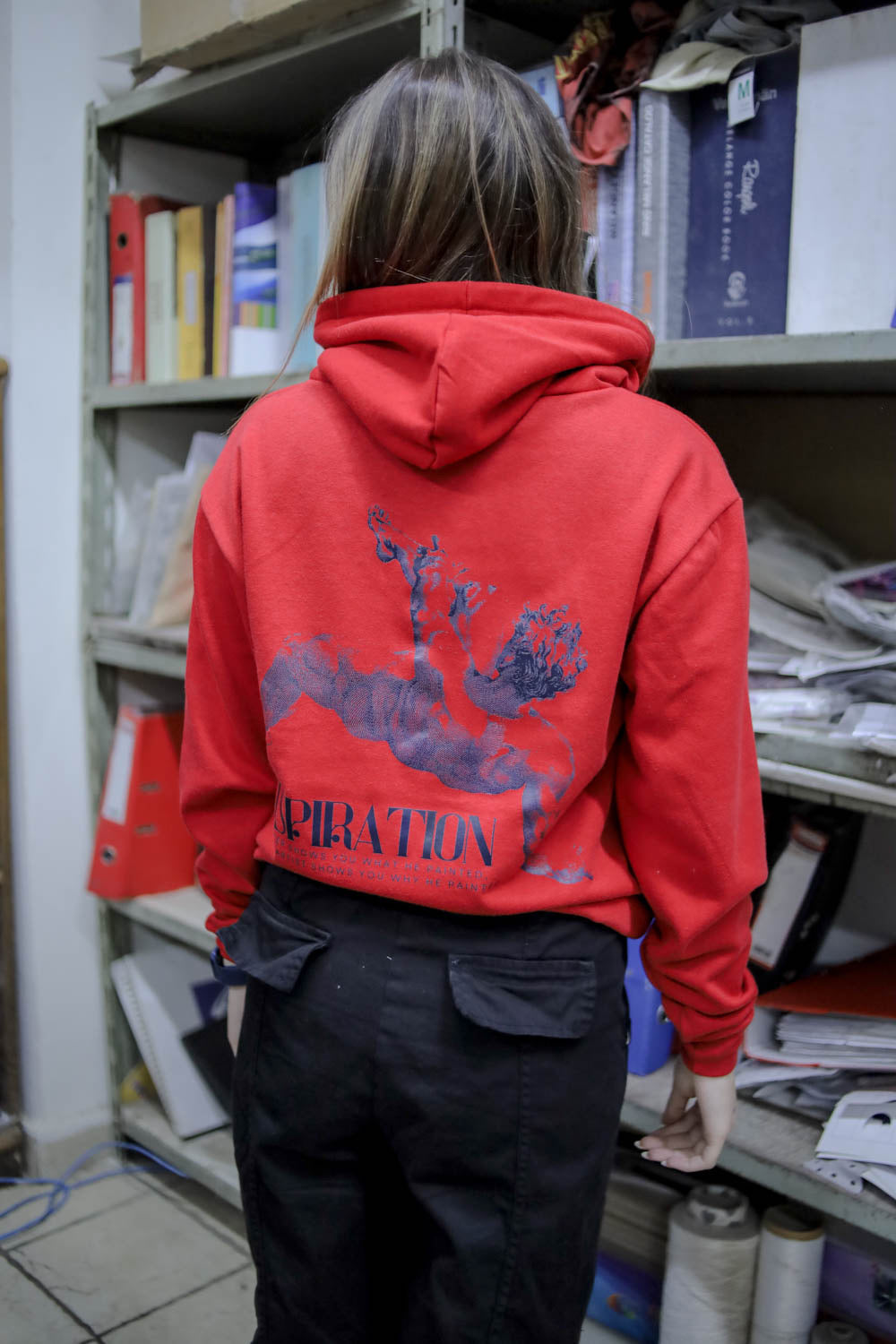 Inspiration hoodie - red
