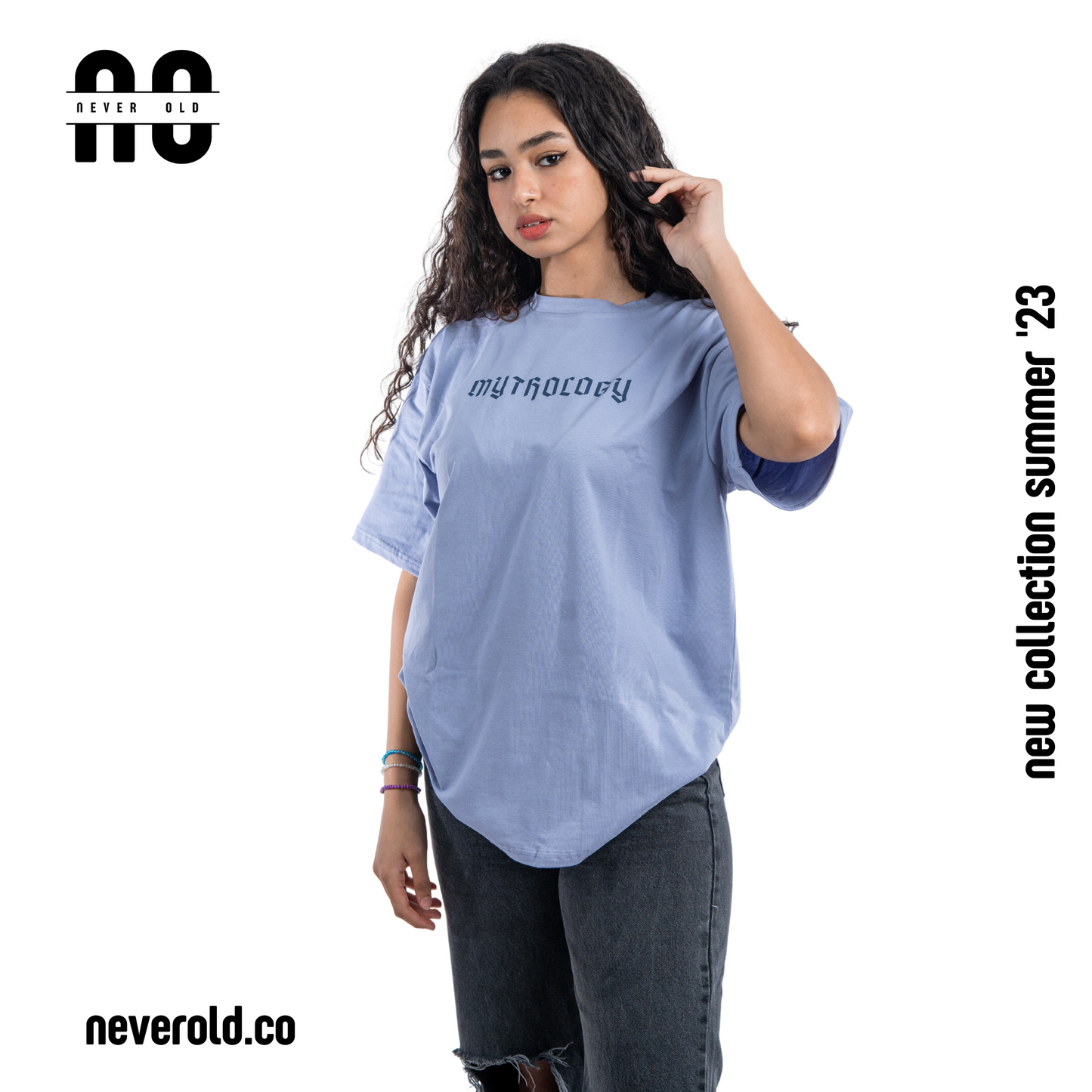Mythology T-shirt - light steel blue