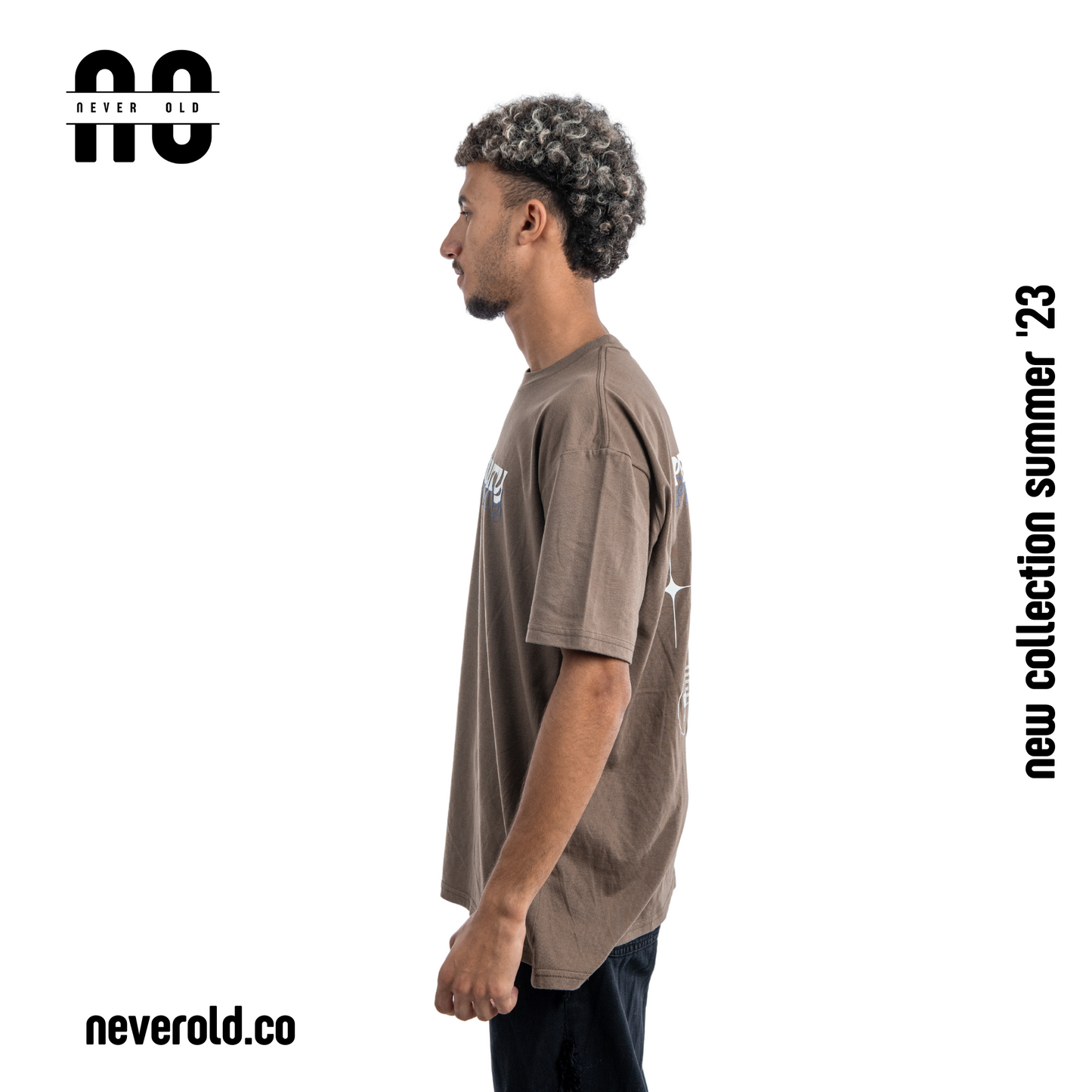 Personality t-shirt -Pastel Brown