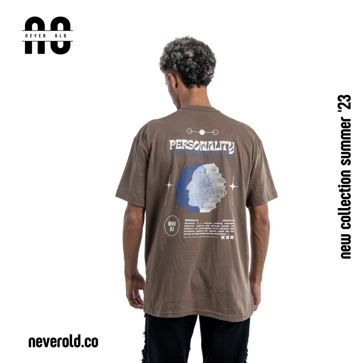 Personality t-shirt -Pastel Brown