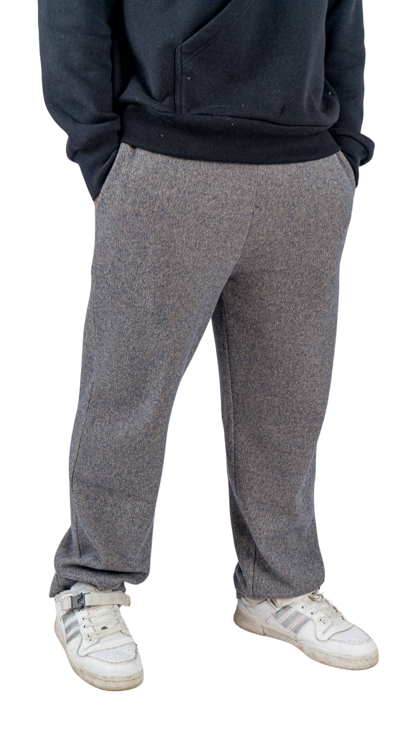 Gray wide leg basic Pants