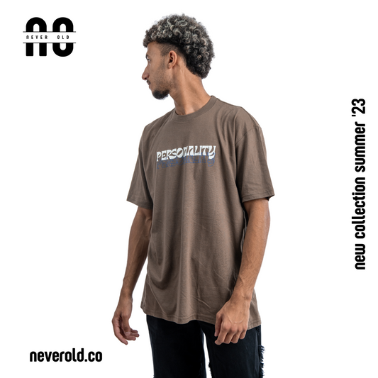 Personality t-shirt -Pastel Brown