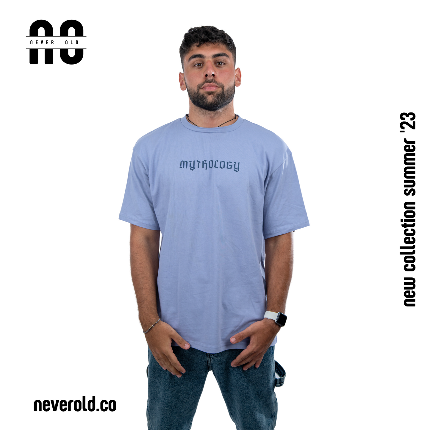 Mythology T-shirt - light steel blue