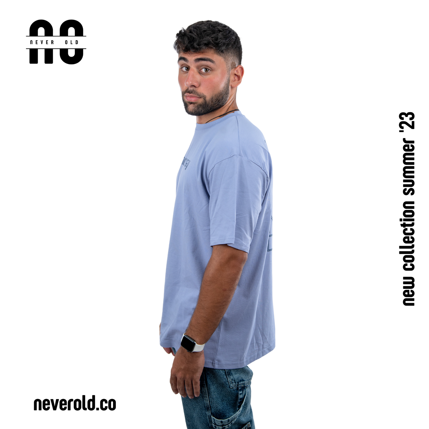 Mythology T-shirt - light steel blue