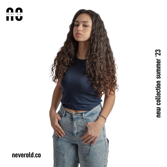 low Tank top - dark blue