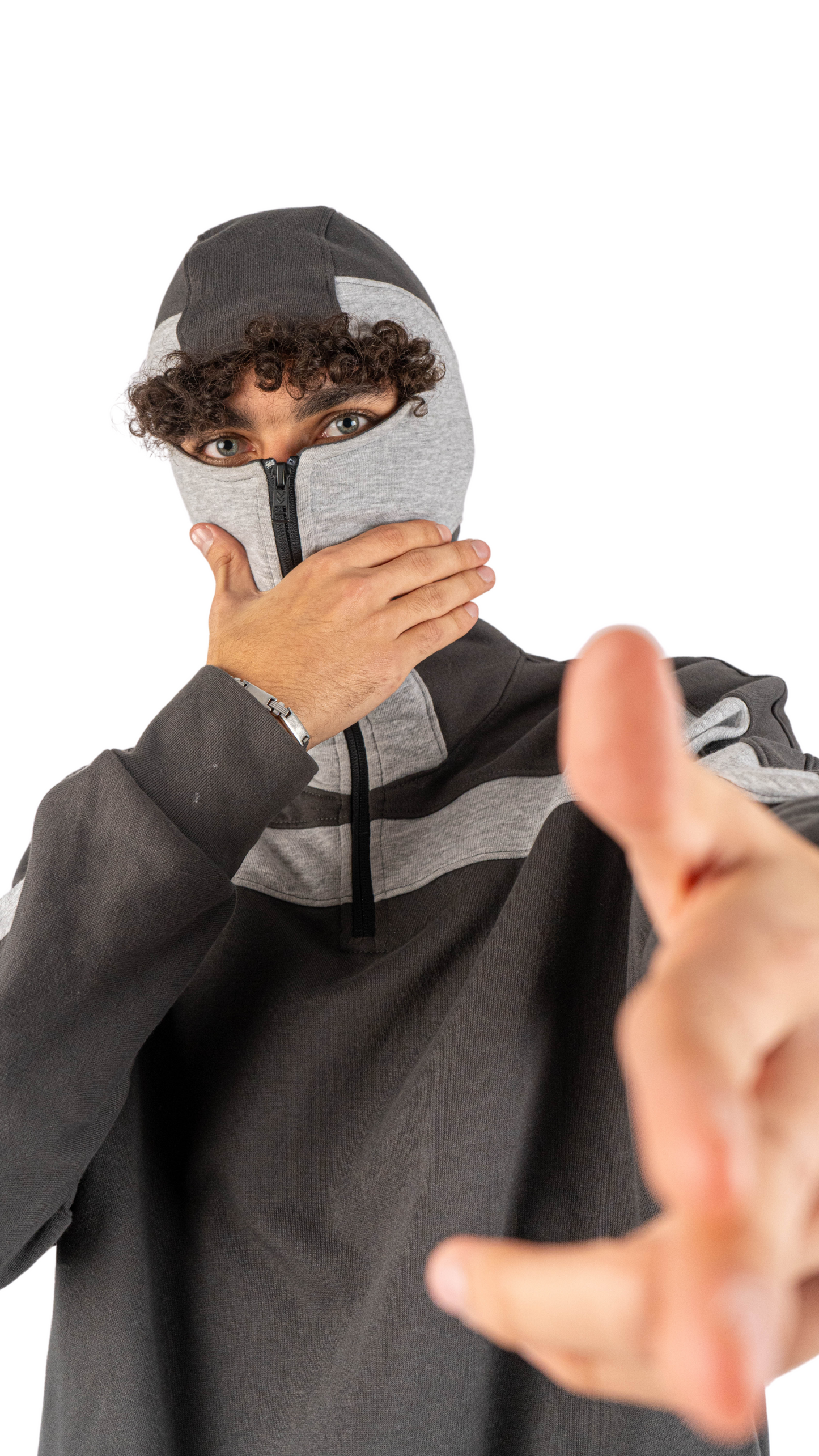 Mask hoodies - gray