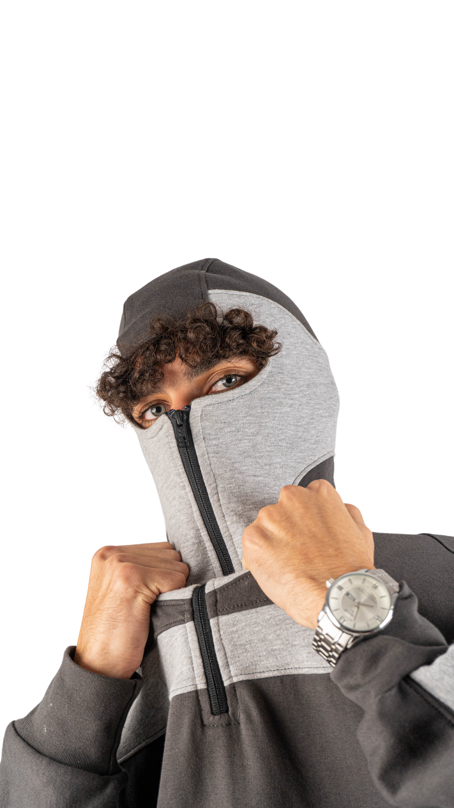 Mask hoodies - gray