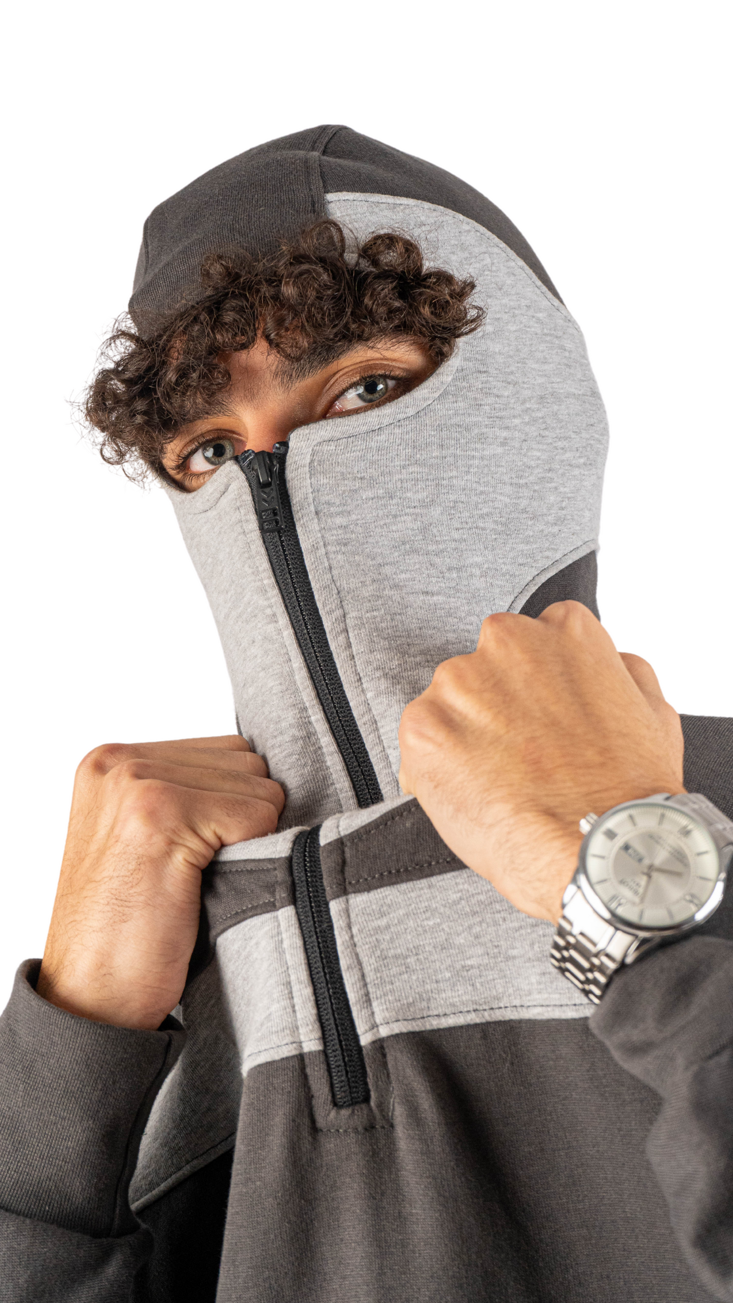 Mask hoodies - gray
