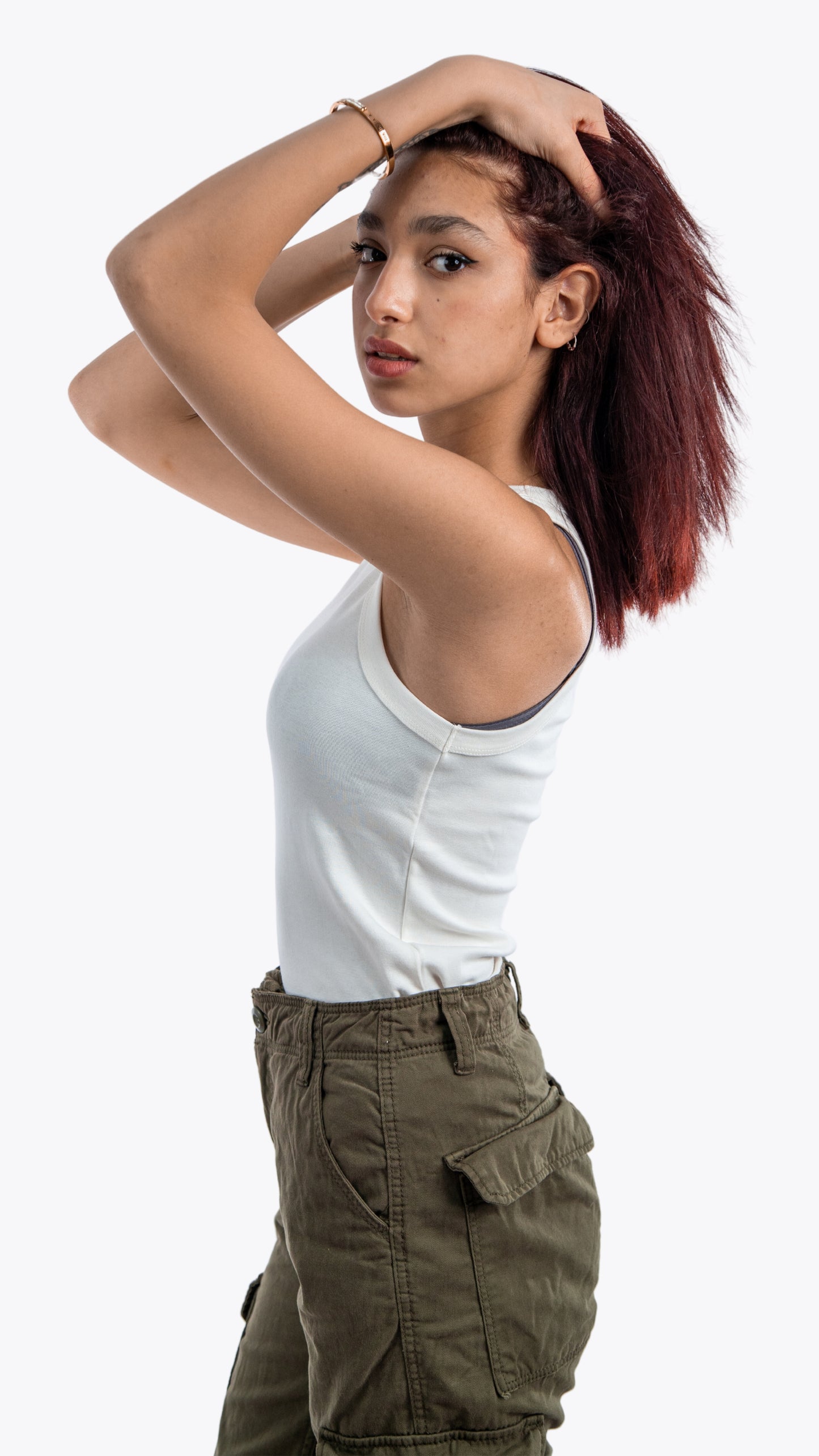 Long Tank top - White