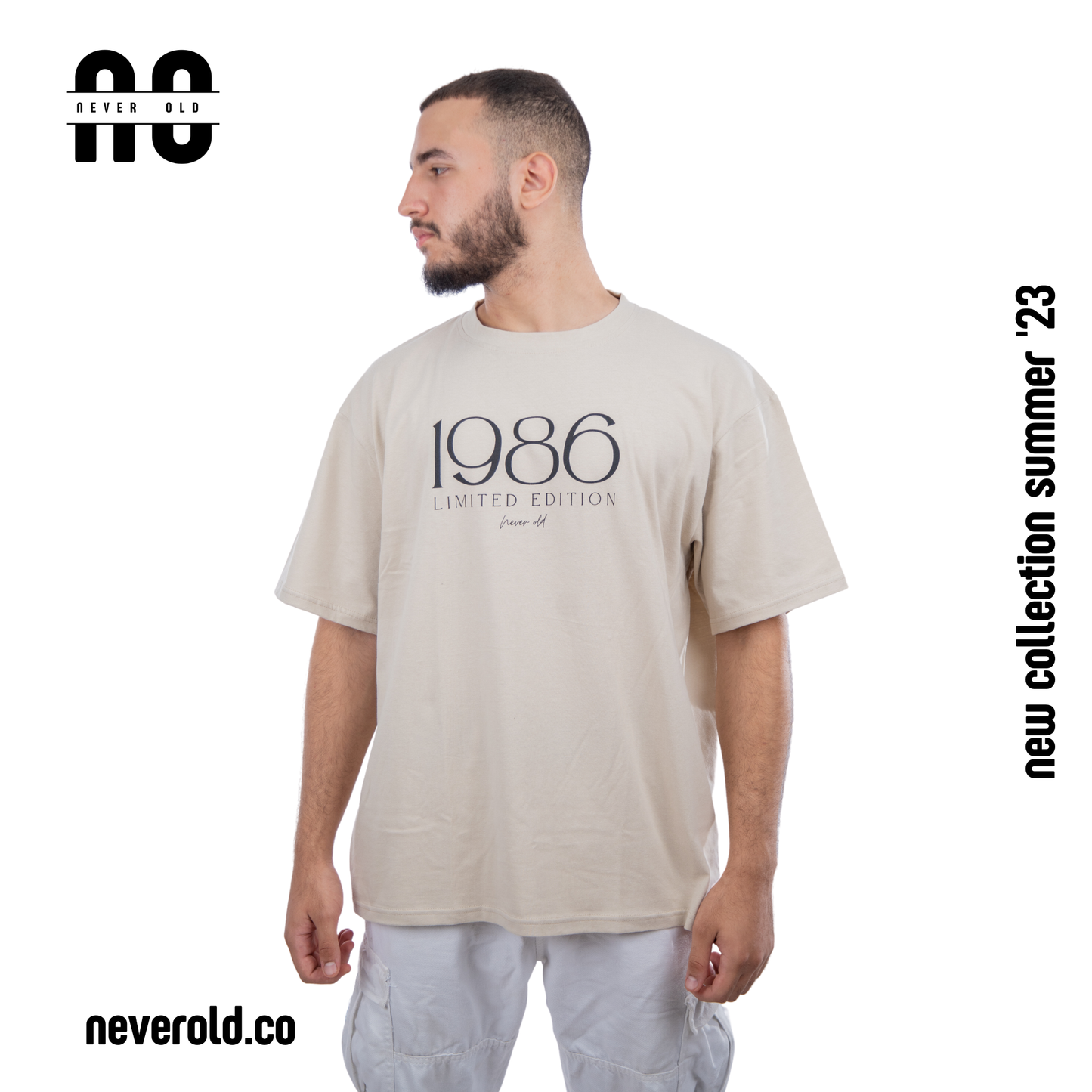 1986 T-shirt - Timberwolf