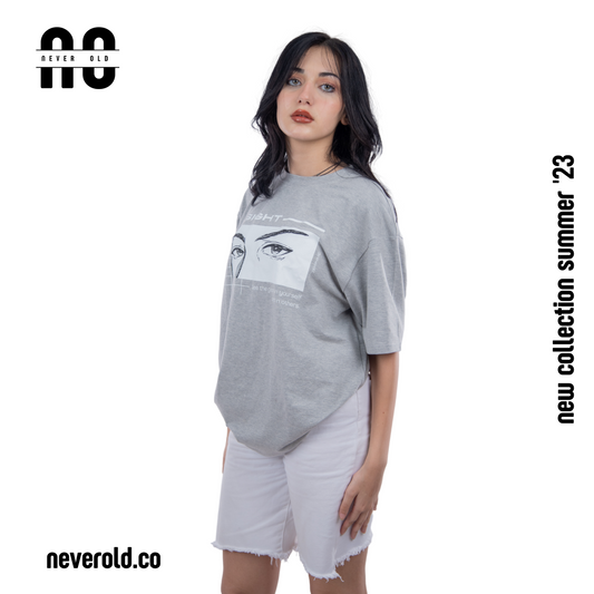 sight T-shirt- Lavender Gray