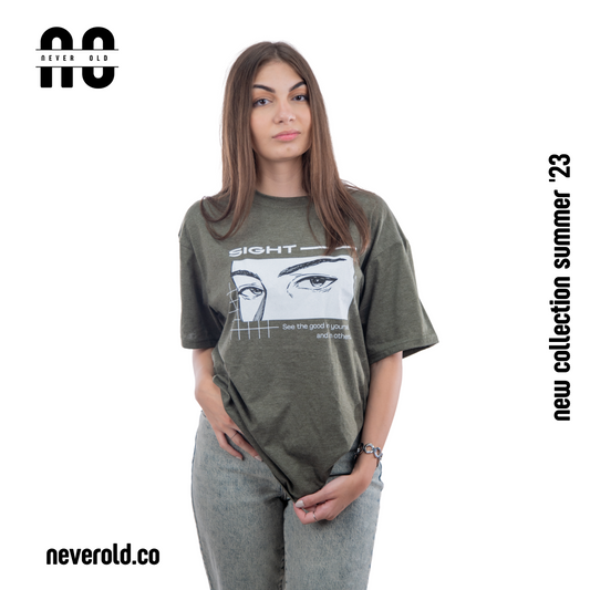 sight T-shirt- Nickel