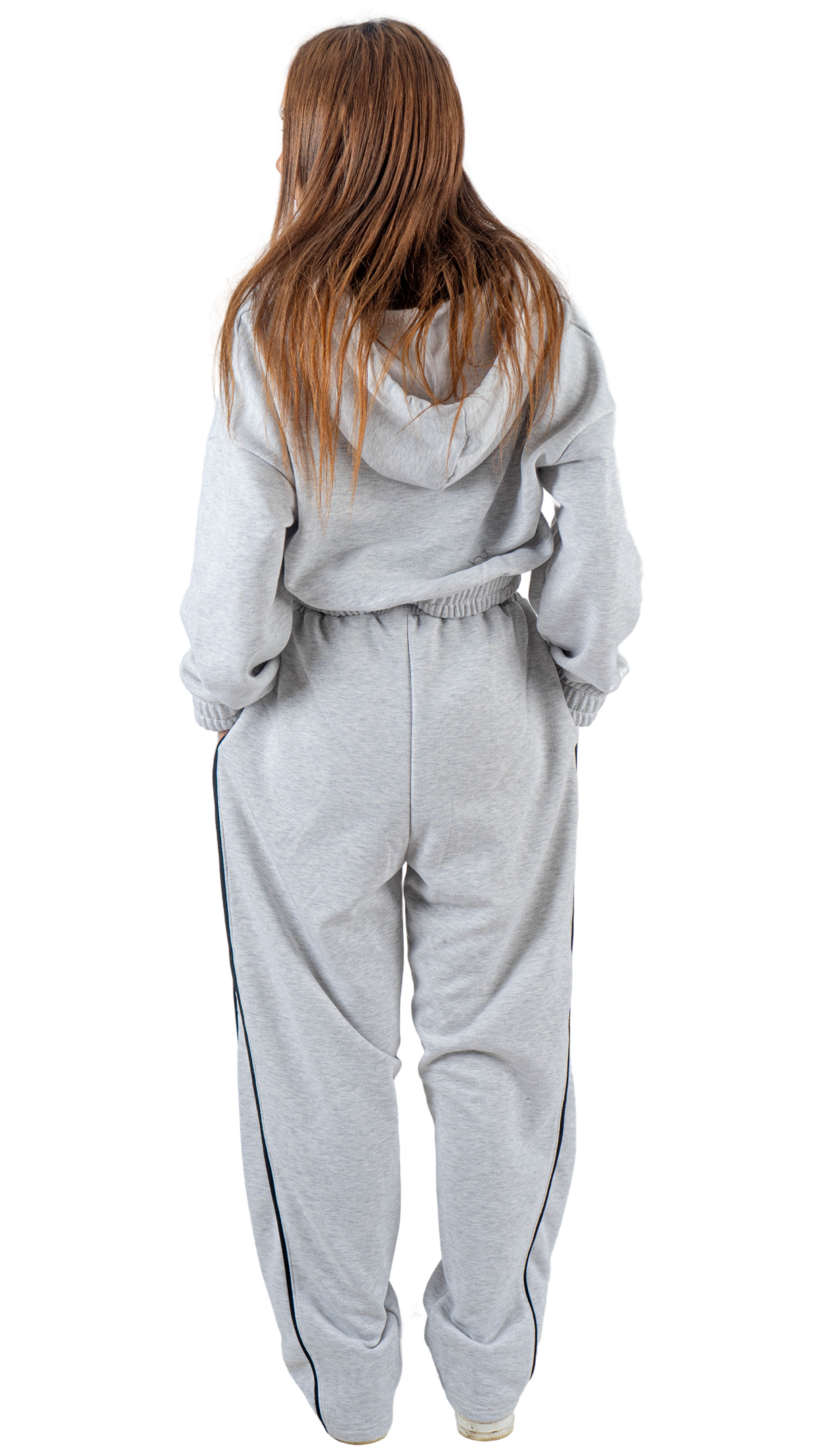 Set Crop jacket and pants - Gray