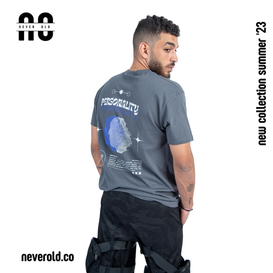 Personality t-shirt -gray