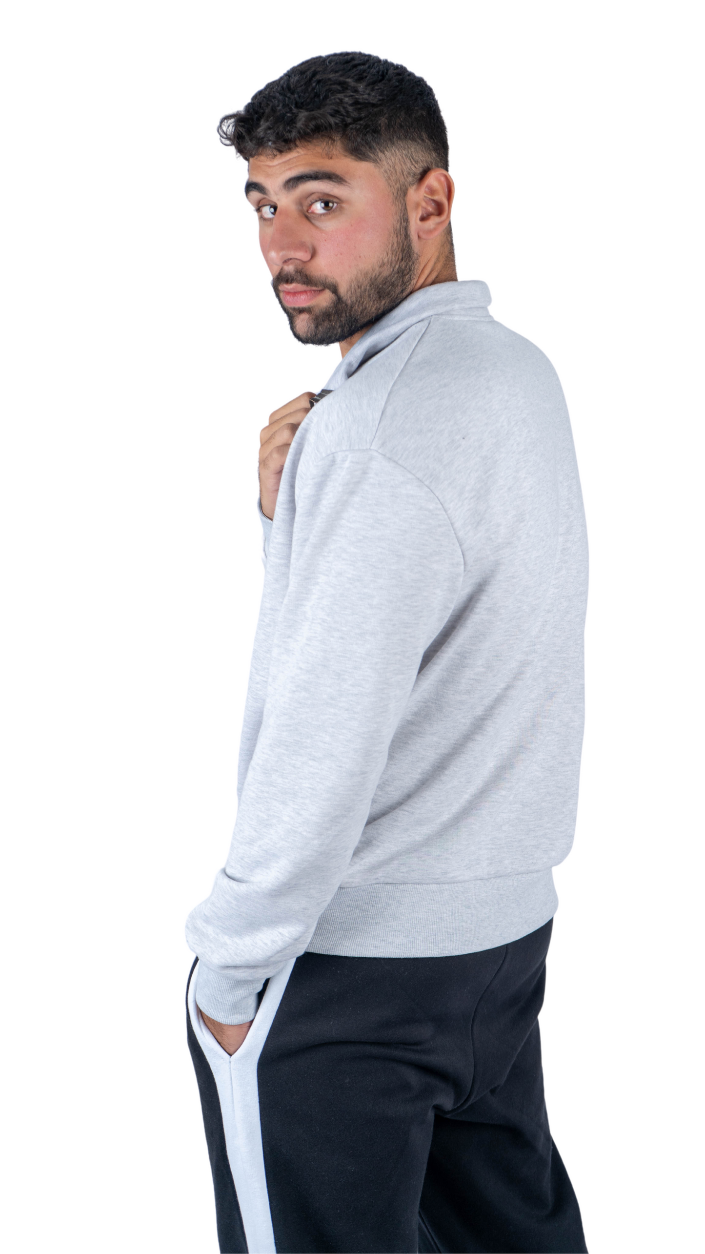Quarter zipper - Gray