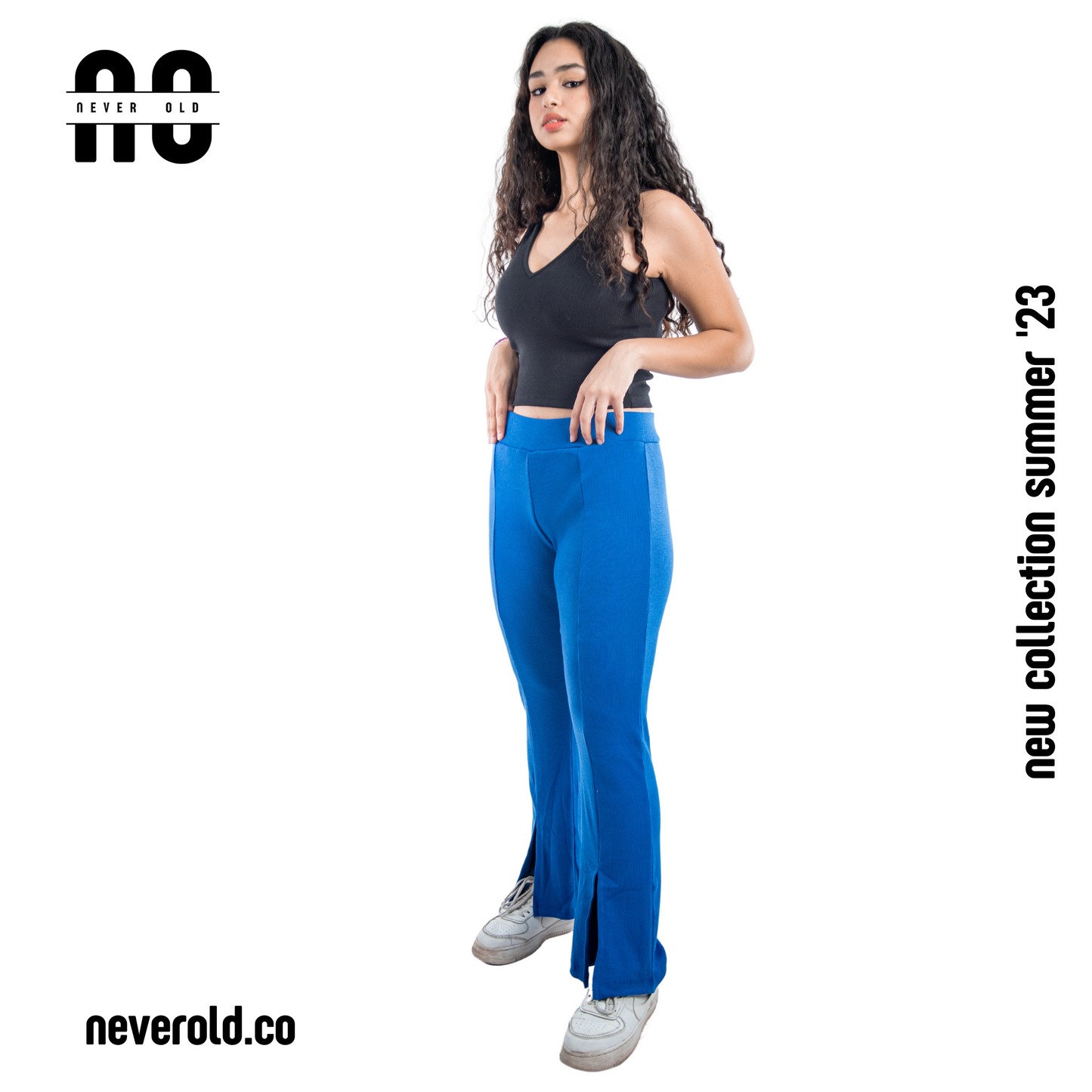 Rib pant -royal blue