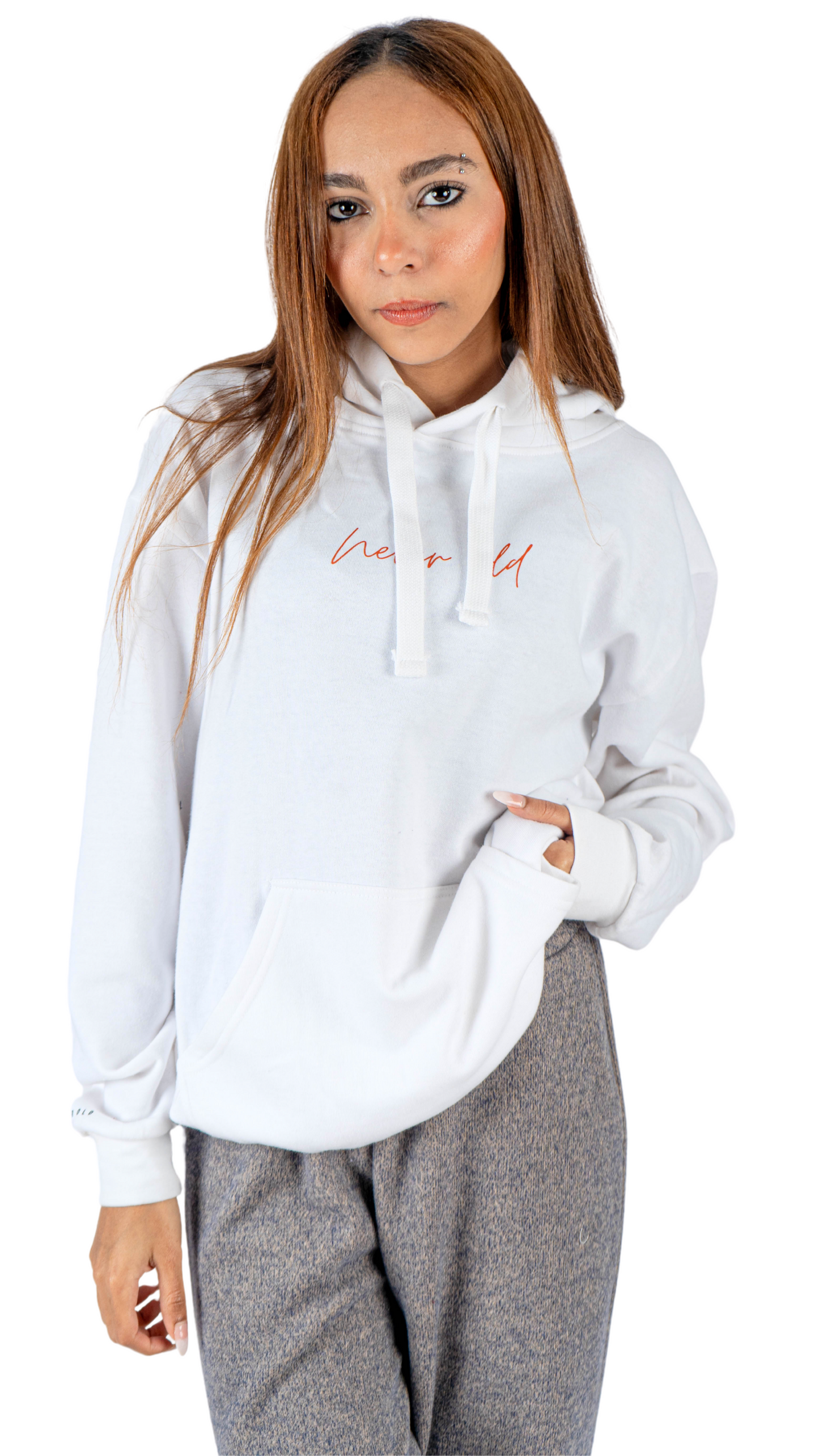 Never old  hoodie - white
