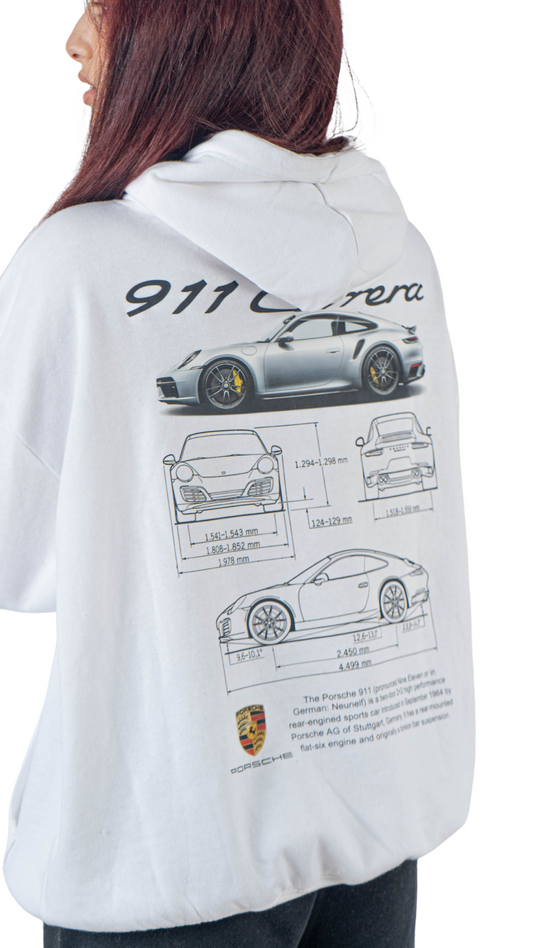 porsche 911 Hoodie white
