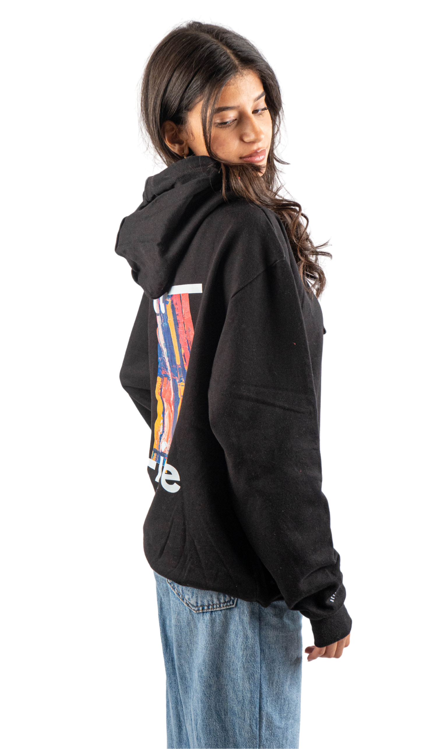 Art is life hoodie - black