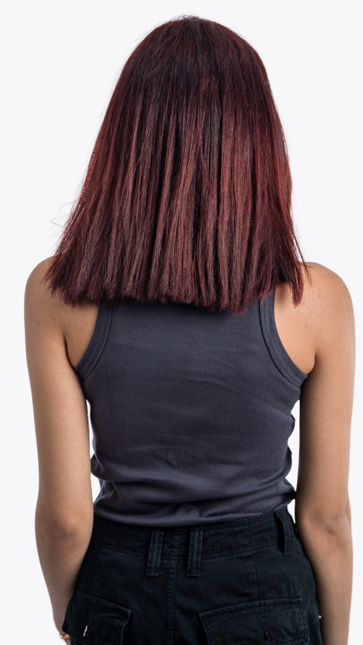 Long Tank top -Quartz Gray