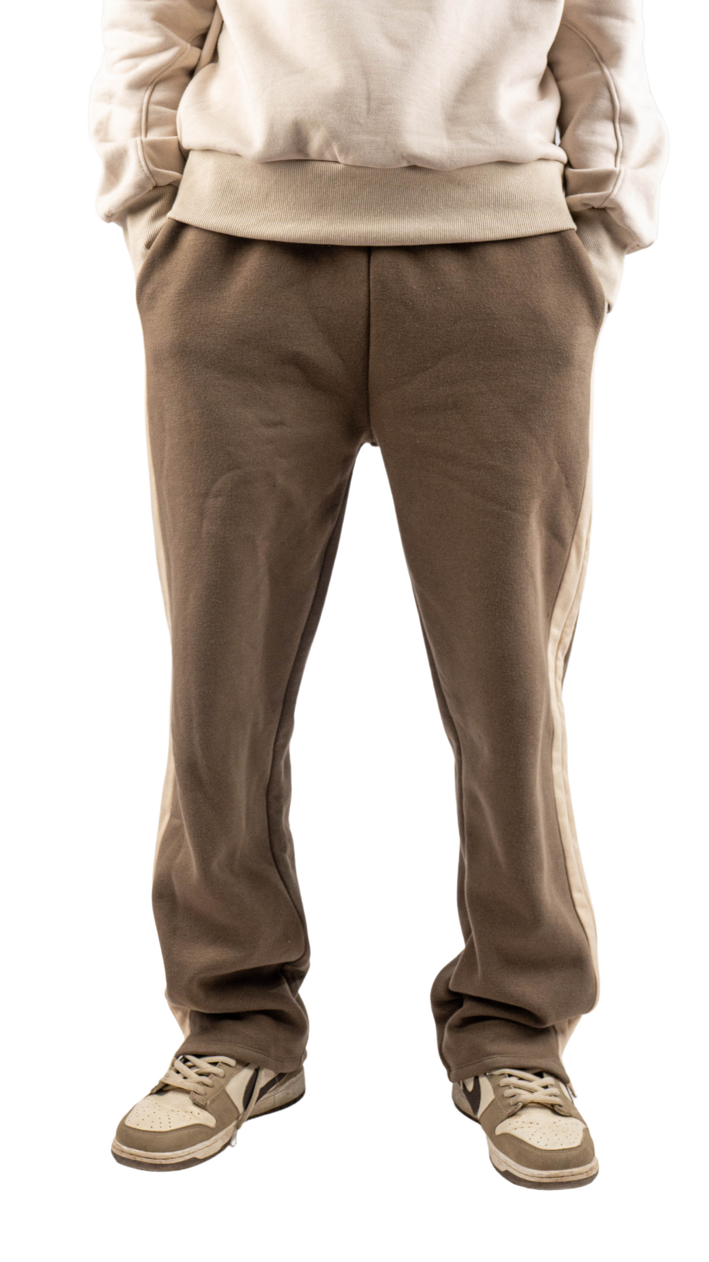 LINED PANTS - oil in beige