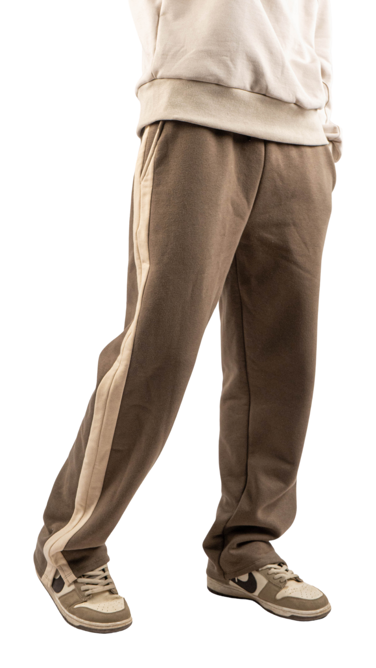 LINED PANTS - oil in beige