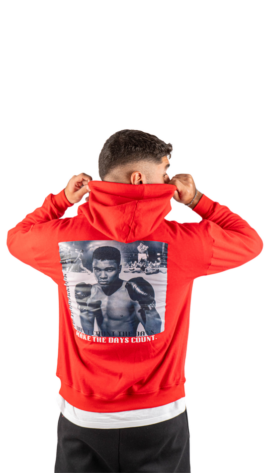 Mohamed Ali Clay hoodie - red
