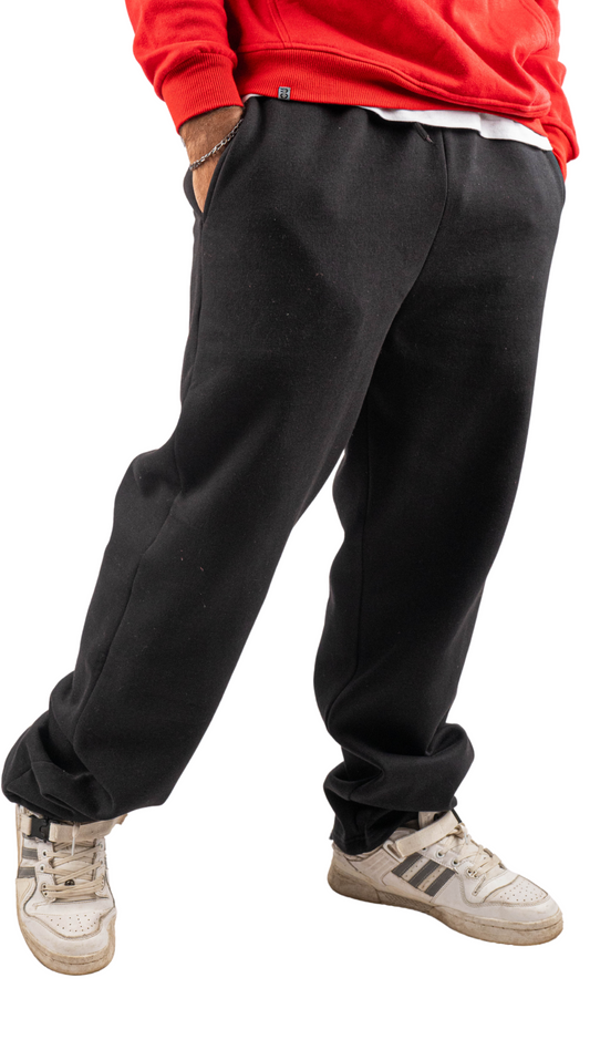 Black wide leg basic Pants