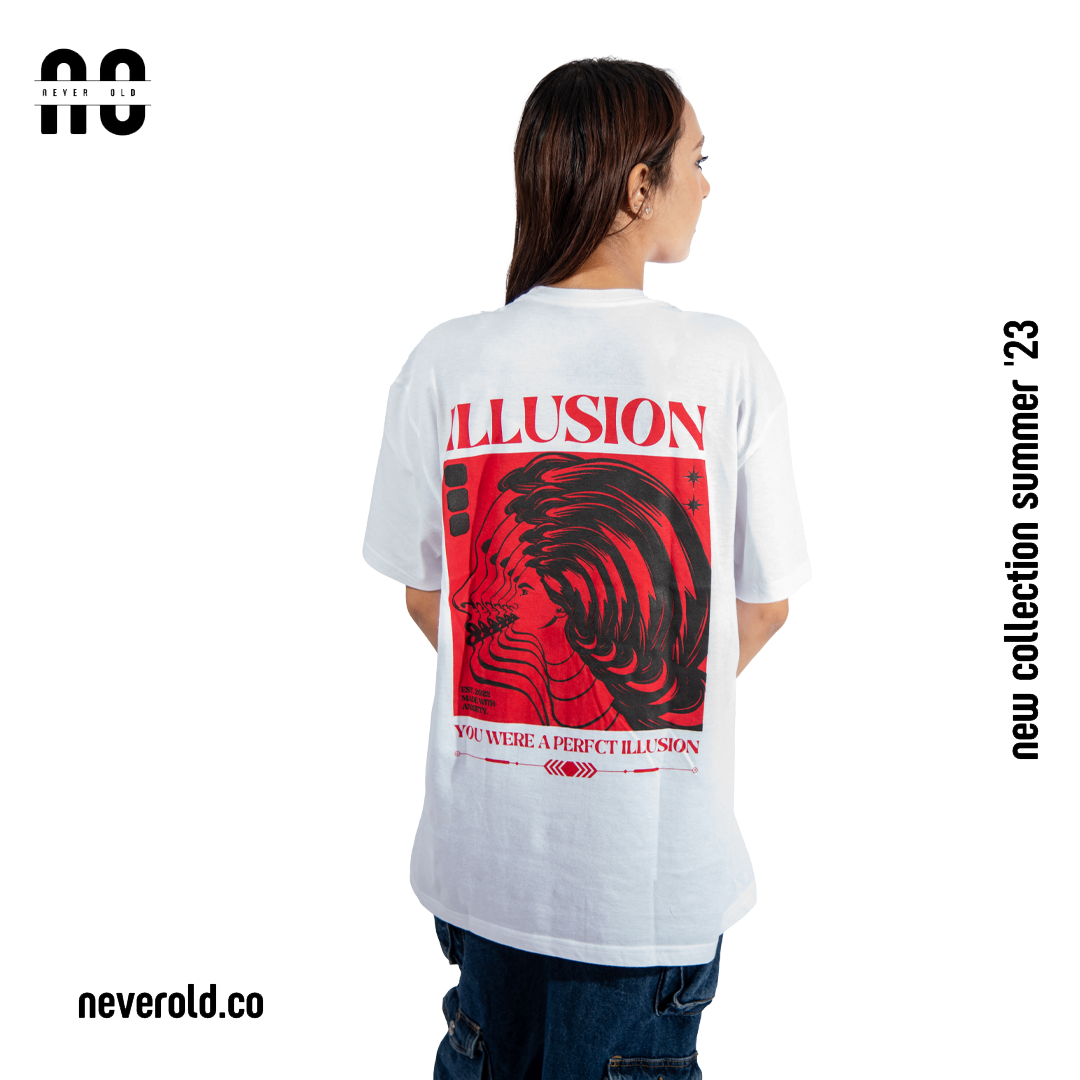 illusion T-shirt - white