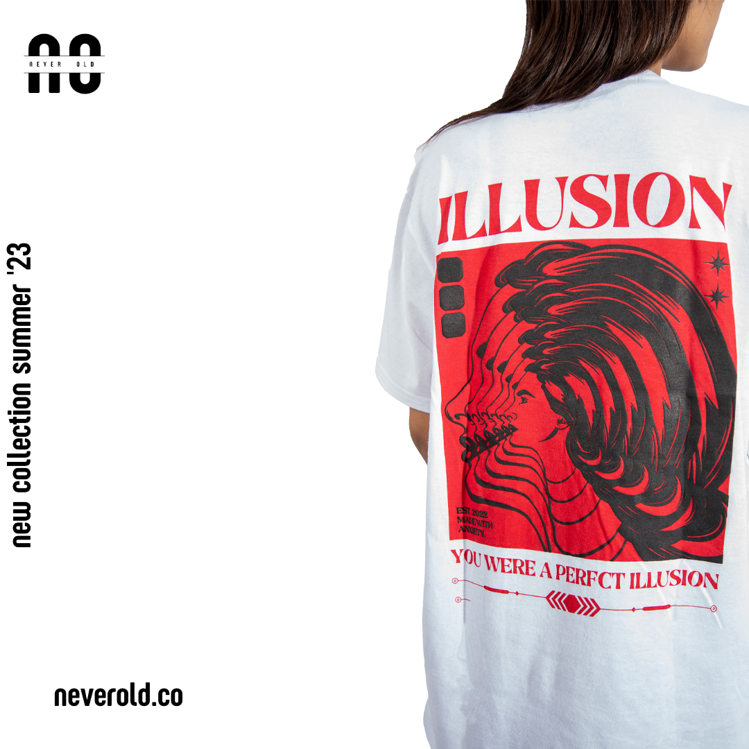illusion T-shirt - white