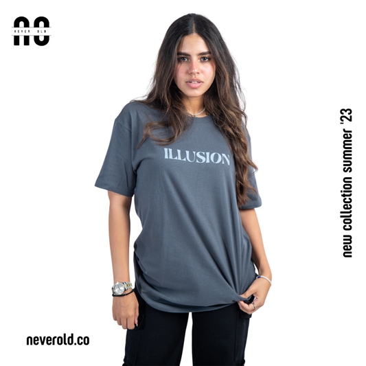 Illusion T-shirt - Gray