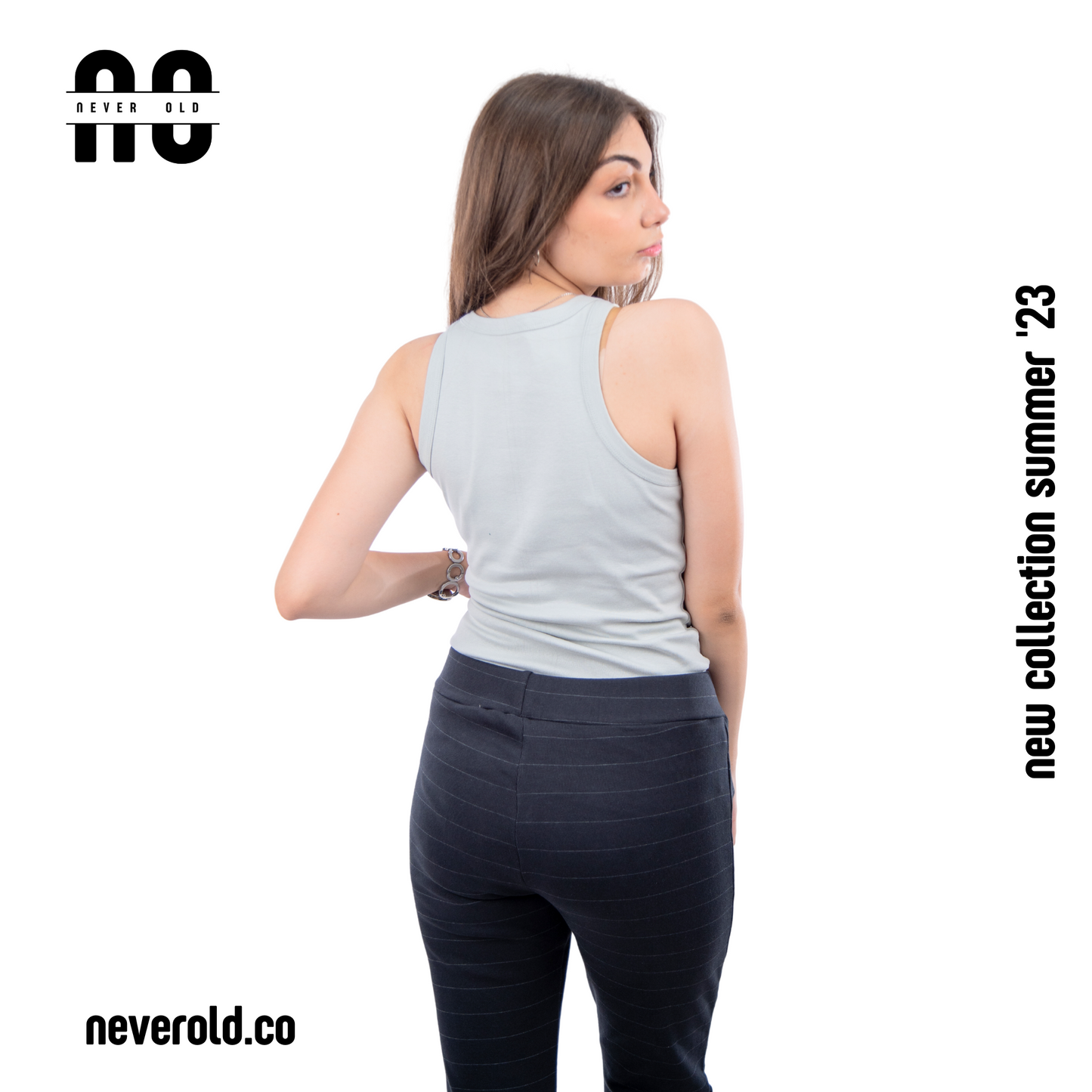 Long Tank top - Gainsboro