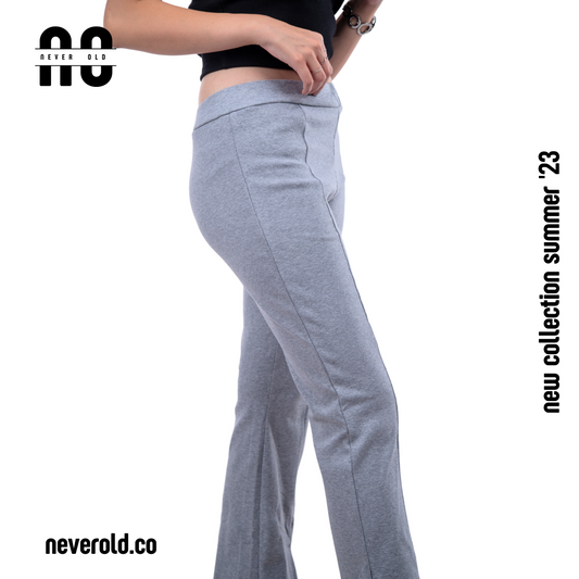 Rib pant - Cool gray