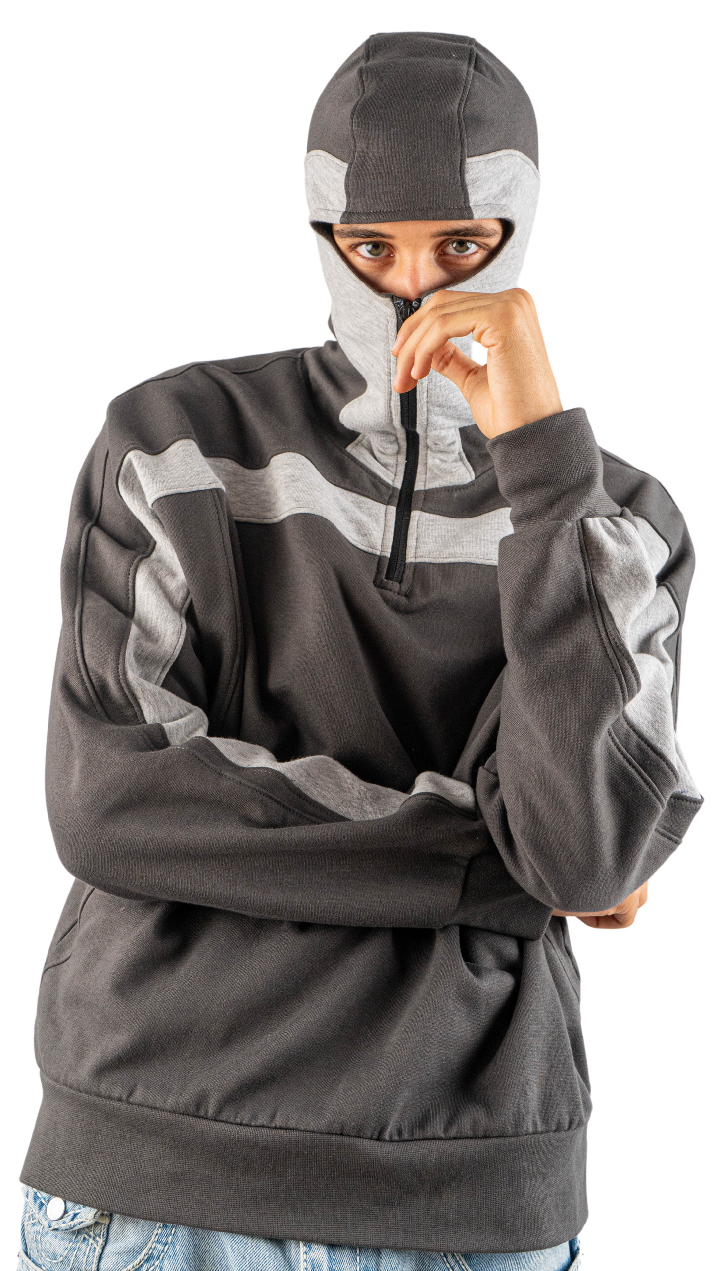 Mask hoodies - gray