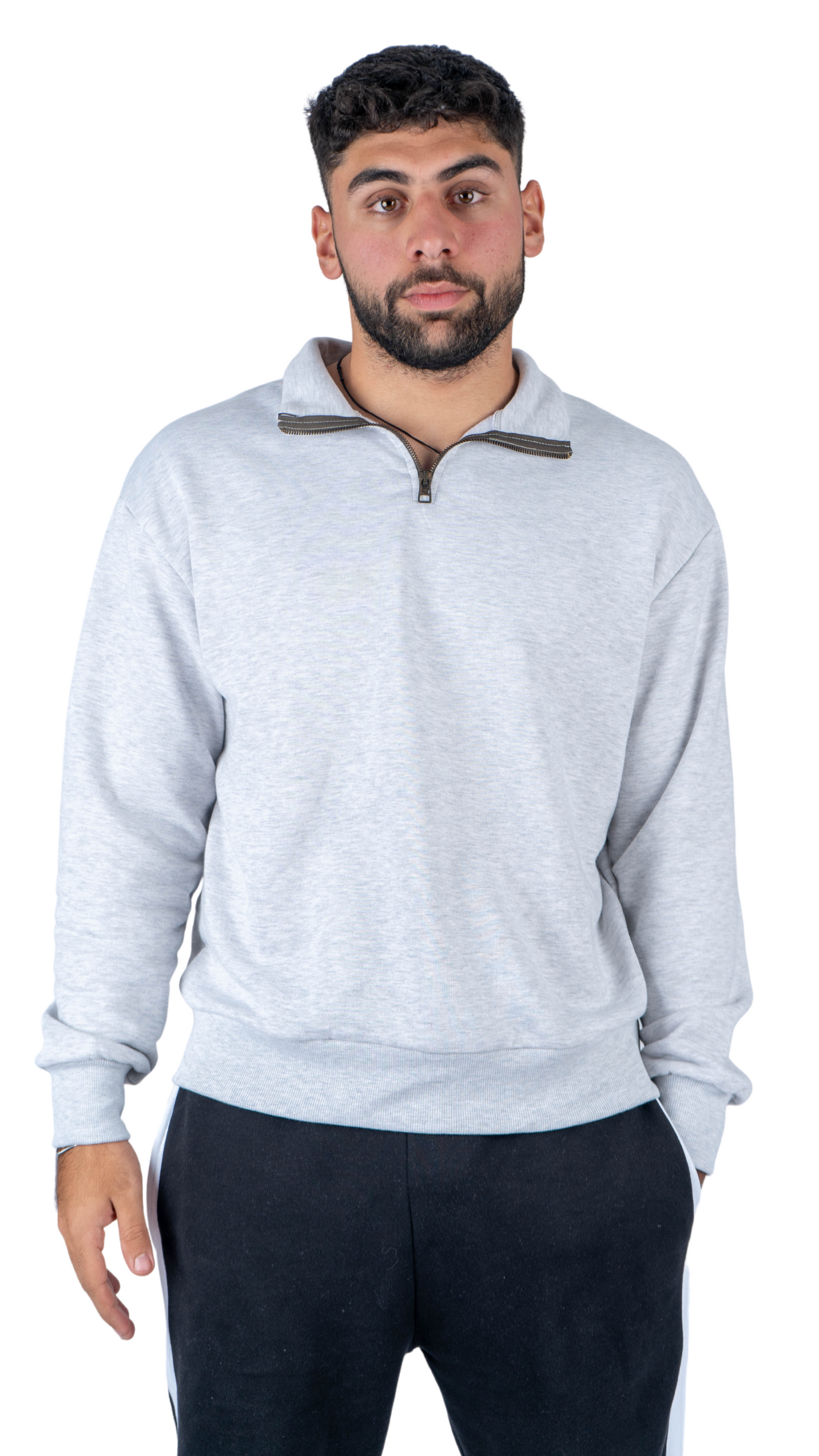 Quarter zipper - Gray