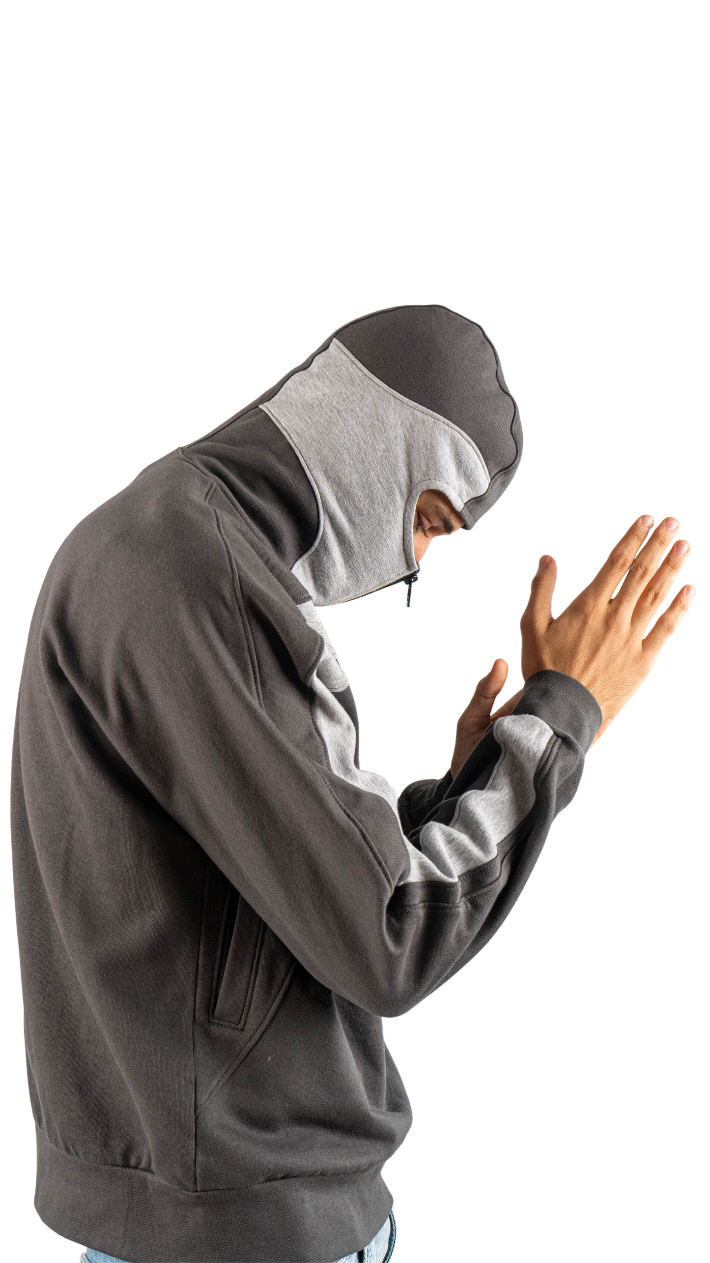 Mask hoodies - gray