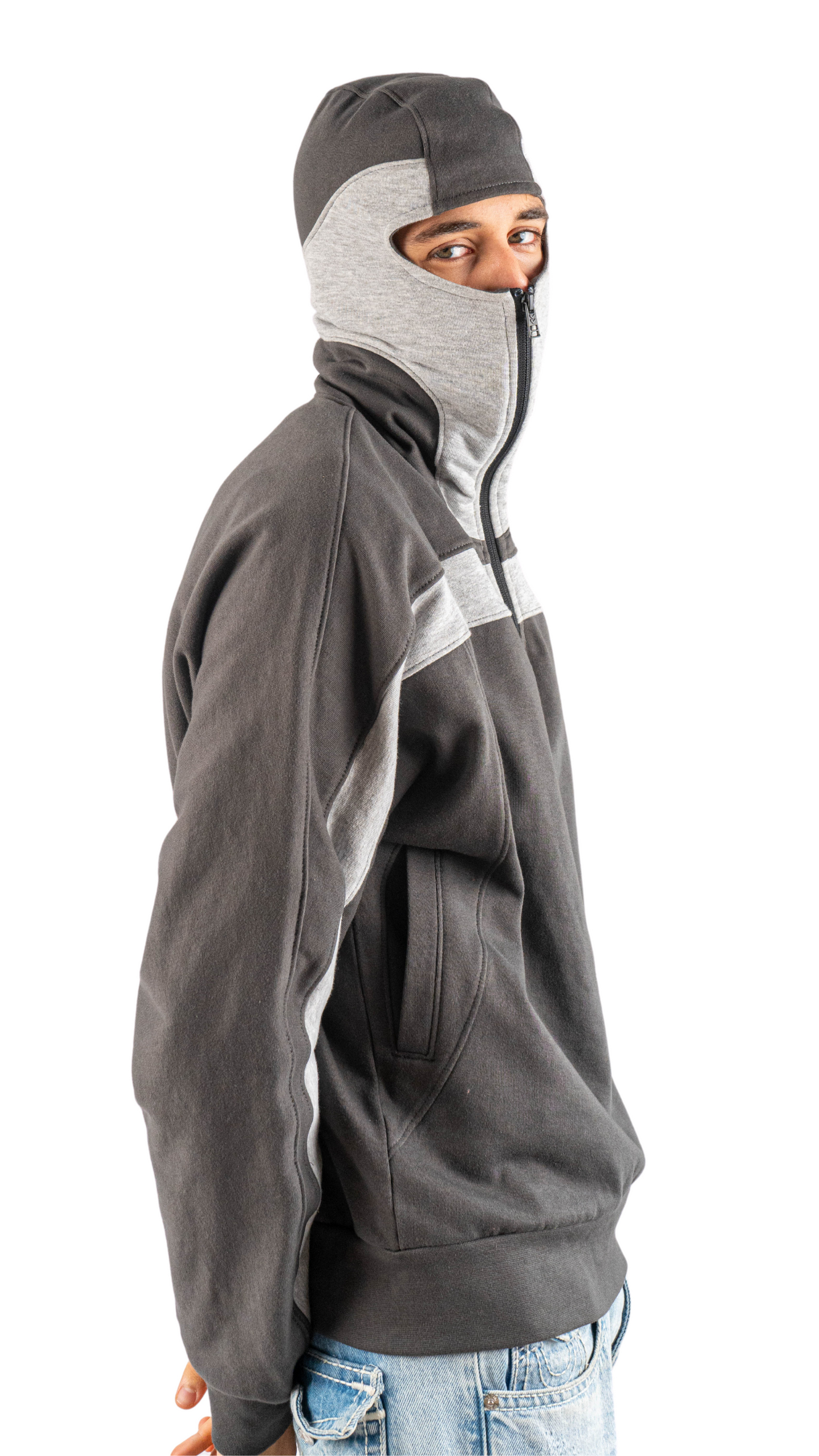 Mask hoodies - gray