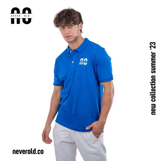 Polo shirt-Royal blue (100% EGYPTIAN COTTON)