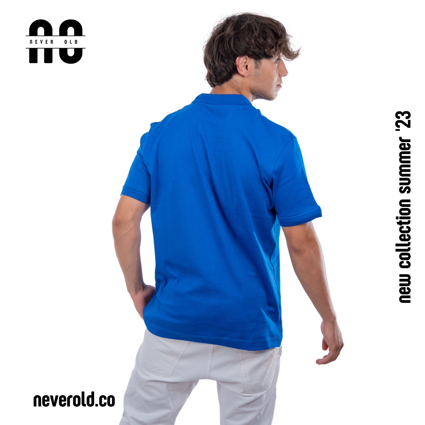Polo shirt-Royal blue (100% EGYPTIAN COTTON)